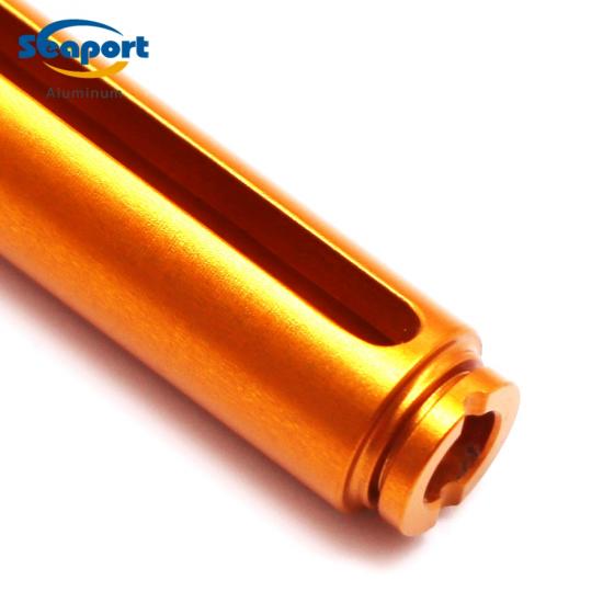 CNC-Medizinteile, goldeloxiertes Aluminium, OEM