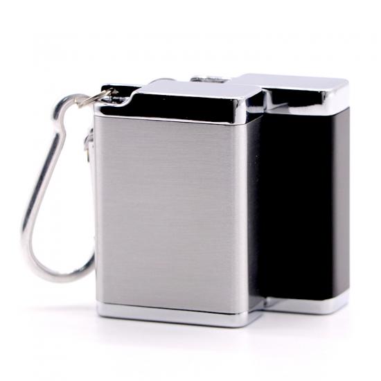 Tragbare Außenleuchte aus Aluminium-Aschenbecher mit Abdeckung und Hakendesign